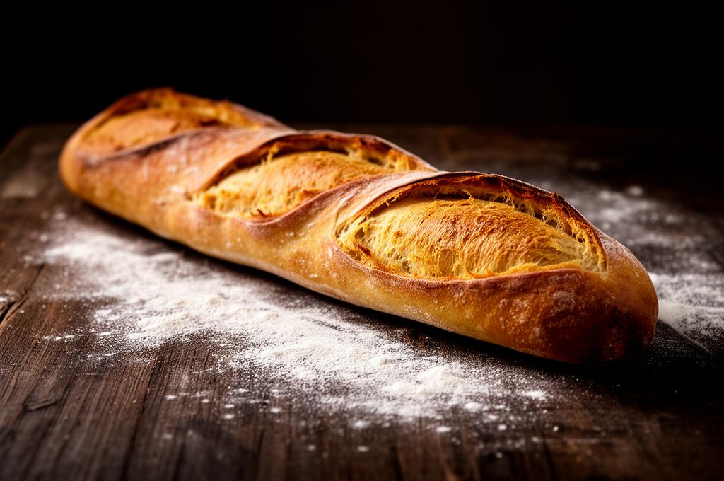 Baguete Francesa Artesanal: crosta crocante e miolo leve
