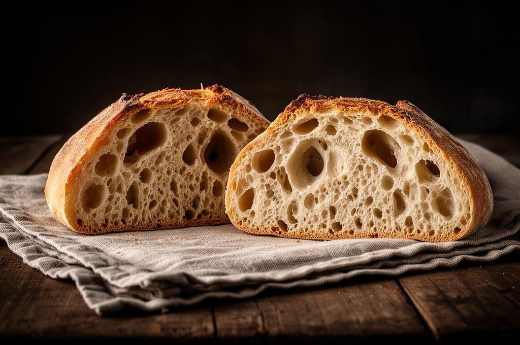 Ciabatta Caseira: o pão italiano de miolo alveolado