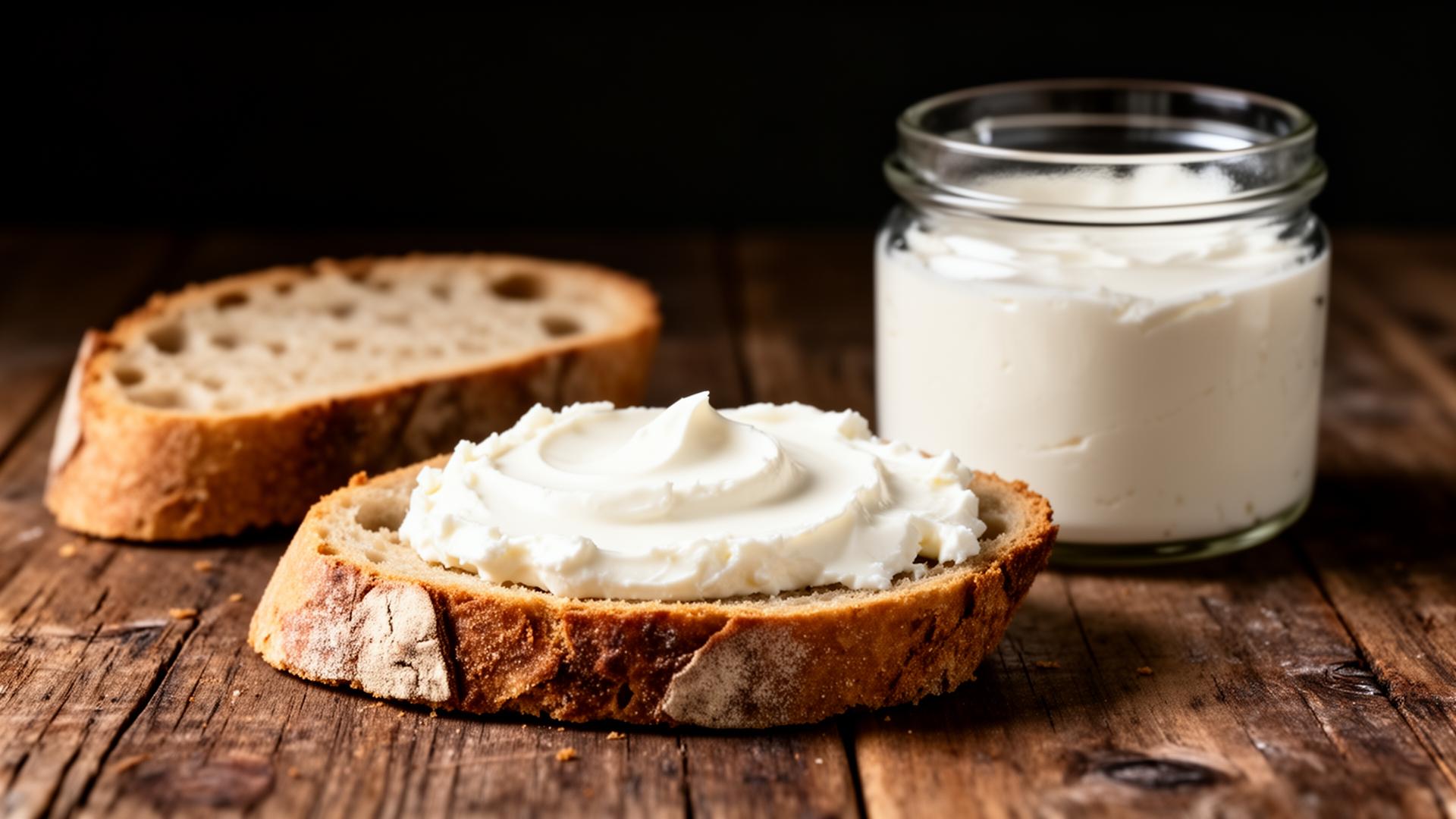 Queijo cremoso caseiro tipo cream cheese