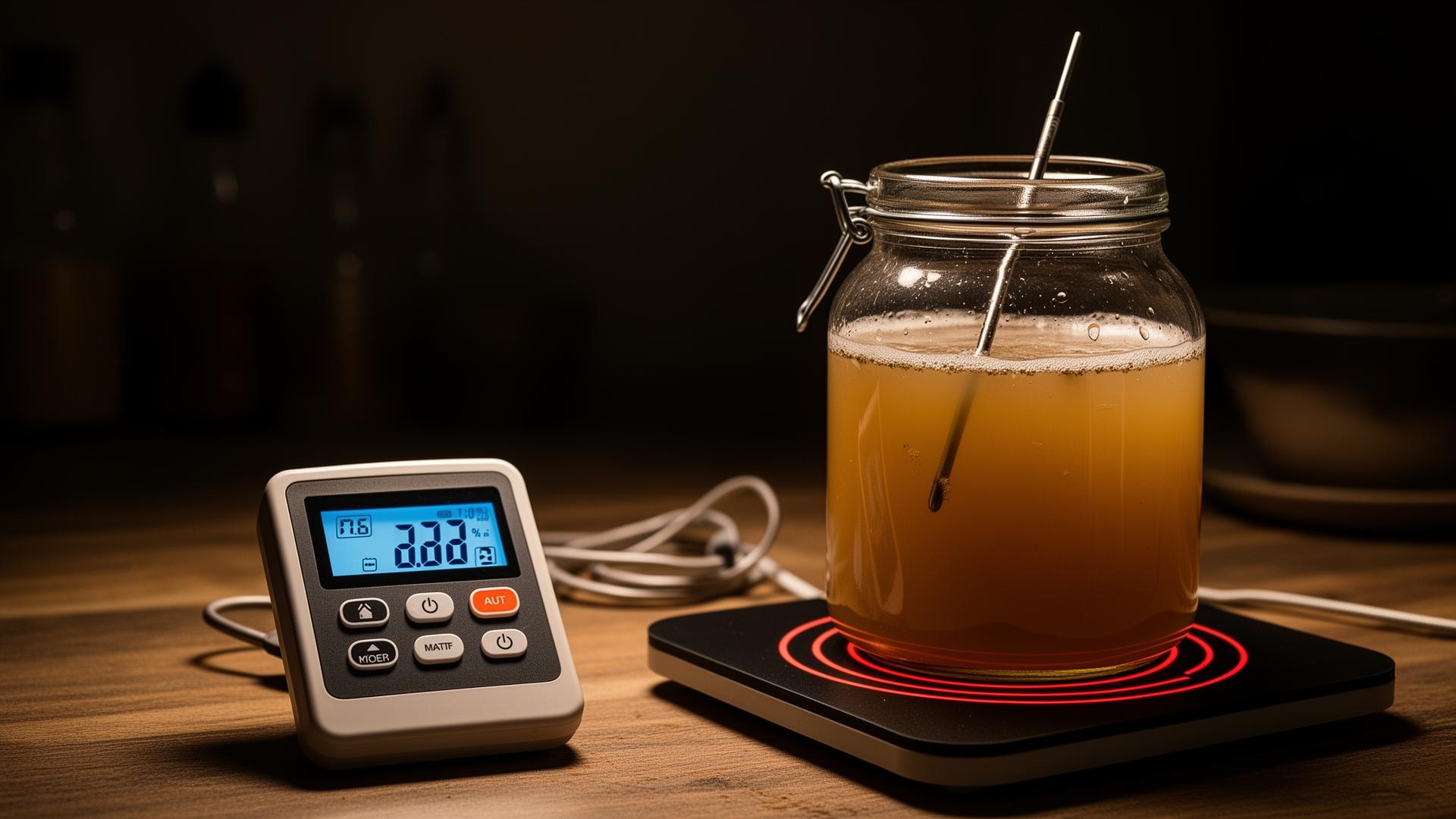 Termômetro e controle de temperatura na fermentação